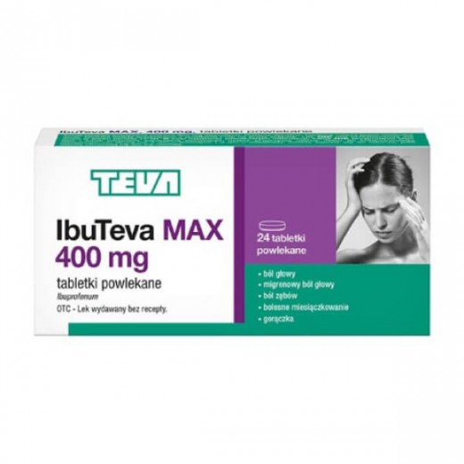 IbuTeva Max (Ifenin Forte), 400 mg, 24 tabletki powlekane