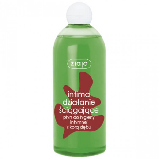 Ziaja Intima, płyn do higieny intymnej, działanie ściągające, 500 ml