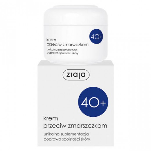 Ziaja 40+, krem przeciw zmarszczkom, poprawa spoistości skóry, 50 ml