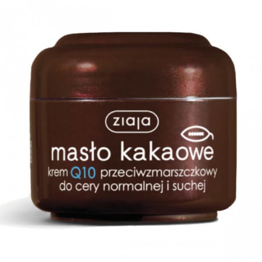 Ziaja Masło Kakaowe, krem Q10 przeciwzmarszczkowy, 50 ml