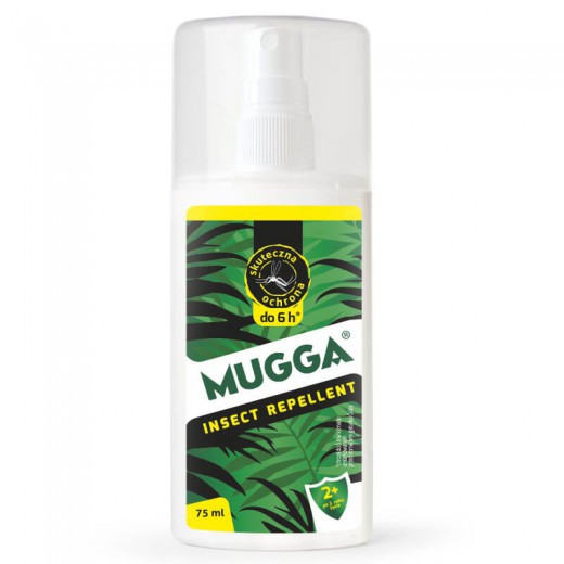Mugga Insect Repellent, spray na komary dla dzieci od 2 lat, DEET 9,5%, 75 ml