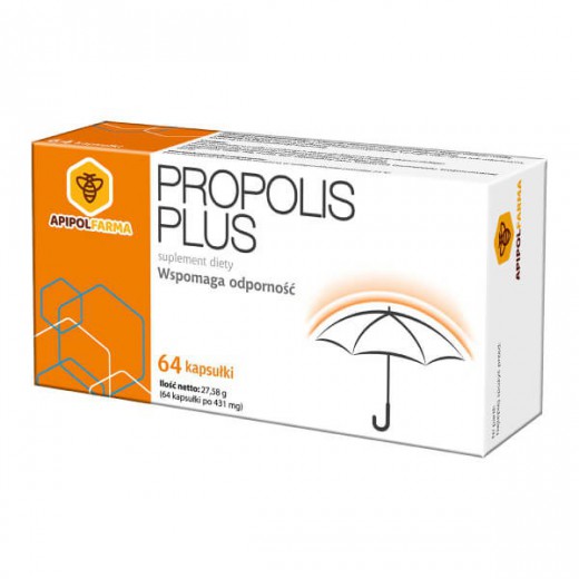 Propolis Plus, 64 kapsułki